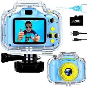 Kids Waterproof  1080P Digital Camera with Underwater Video